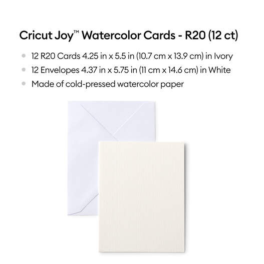 Cricut&nbsp;Joy&trade;&nbsp;Aquarellkarten&nbsp;&ndash; R20 (12&nbsp;Stk.)