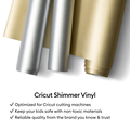 Shimmer Vinyl &ndash; Permanent (1.2m / 4 ft), Silver