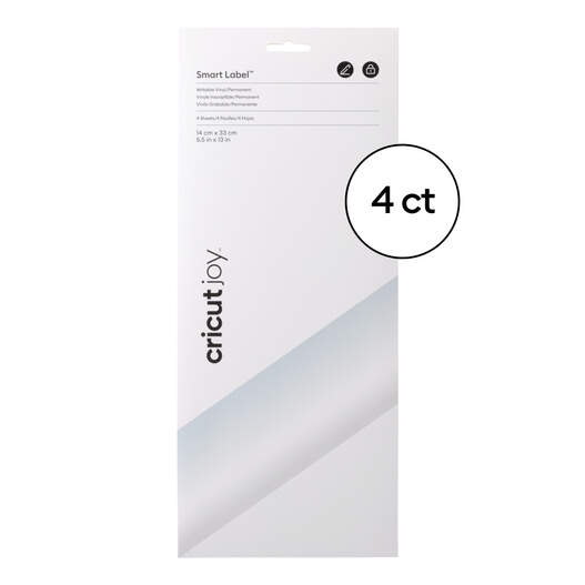 Cricut Joy&trade; Smart Label&trade; Writable Vinyl &ndash; Permanent, Transparent