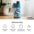Shimmer Vinyl &ndash; Permanent (1.2m / 4 ft), Silver