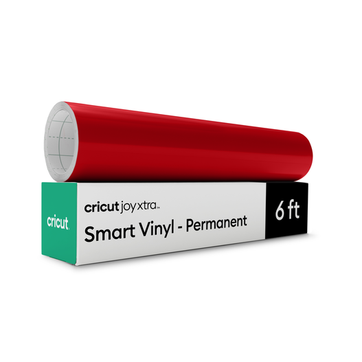 Cricut Joy Xtra&trade; Smart Vinyl&trade; &ndash; permanentes Vinyl ohne Schneidematte&nbsp;(1,8 m / 6 Fu&szlig;), Rot