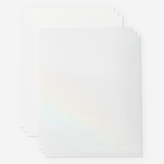 Printable Waterproof Holographic Sticker Set &ndash; A4 (5 ct)
