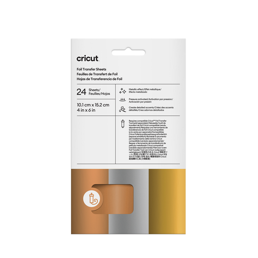 Folientransferbogen-Musterset, Metallic (24 St&uuml;ck)