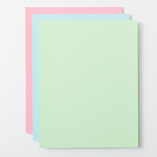 Value Cardstock, Pastels Sampler - 8.5 in x 11 in (80 ct)