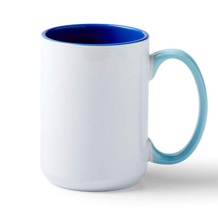 Beveled Ceramic Mug Blank - Ocean, 15 oz/425 ml (1 ct)