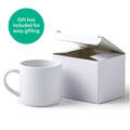 Stackable Ceramic Mug Blank, White - 10 oz/300 ml (4 ct)