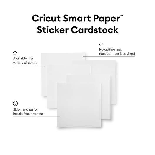 Smart Paper&trade; Sticker Cardstock, White