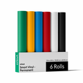 Smart Vinyl&trade; Matless Permanent Vinyl, Variety Sampler (0.6m / 2ft, 6ct)