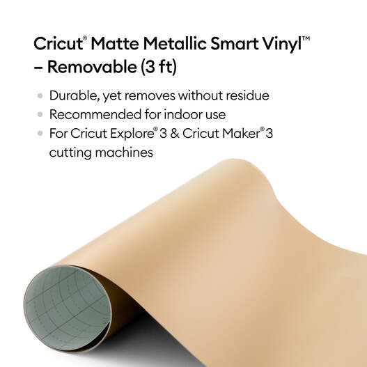 Mattes, metallisches Smart&nbsp;Vinyl&trade;&nbsp;&ndash; abl&ouml;sbar (0,9&nbsp;m; 3&nbsp;Fu&szlig;)