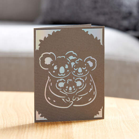 Cricut Joy&trade; Insert Cards, Gray/Silver Holographic