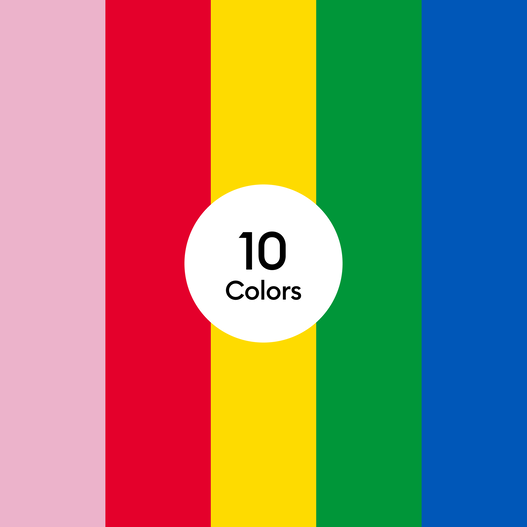 Value Iron-On - Rainbow Sampler, 12 in x 12 in (10 ct)