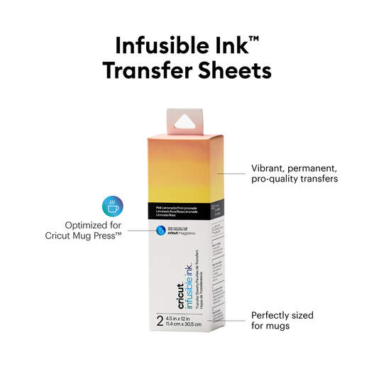 Infusible Ink&trade;-Transferfolien (2 St&uuml;ck), Rosa Limonade