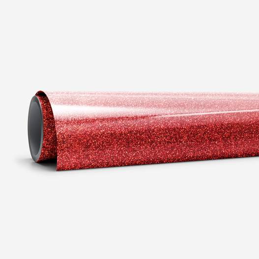 Smart Iron-On, Glitzer, Rot, 1,5 m