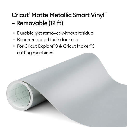 Matte Metallic Smart Vinyl&trade; &ndash; Removable (12 ft)