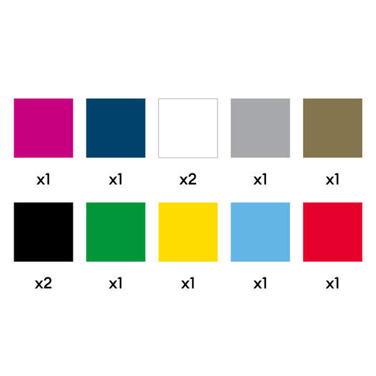 Smart&nbsp;Iron-On&trade; B&uuml;gelfolie ohne Schneidematte, Variety-Musterset&nbsp;(0,3 m /12&nbsp;Zoll) (12&nbsp;Stk.)