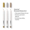 Cricut Joy&trade; Permanent Metallic Markers 1.0 mm, Gold/Silver/Copper (3 ct)