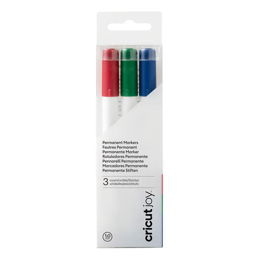 Cricut Joy&trade; Permanent Markers 1.0 mm, Red/Green/Blue (3 ct)