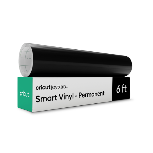 Cricut Joy Xtra&trade; Smart Vinyl&trade; &ndash; permanentes Vinyl ohne Schneidematte&nbsp;(1,8 m / 6 Fu&szlig;), Schwarz