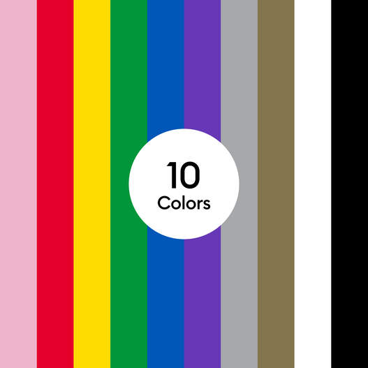 Value Vinyl Rainbow Sampler (0.3m / 12 in) (10 ct)