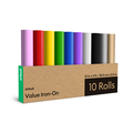 Value Iron-On, Rainbow Sampler - 12 in x 3 ft (10 ct)
