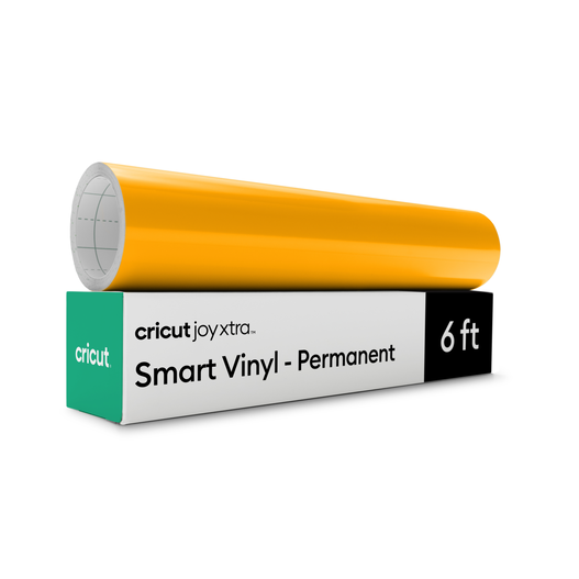Cricut Joy Xtra&trade; Smart Vinyl&trade; &ndash; permanentes Vinyl ohne Schneidematte&nbsp;(1,8 m / 6 Fu&szlig;), Maisgelb