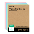 Value Cardstock, Pastels Sampler - 8.5 in x 11 in (80 ct)