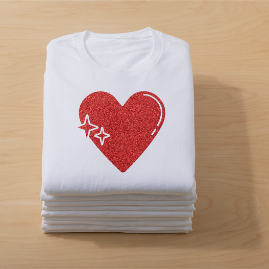 Smart Iron-On, Glitzer, Rot, 1,5 m