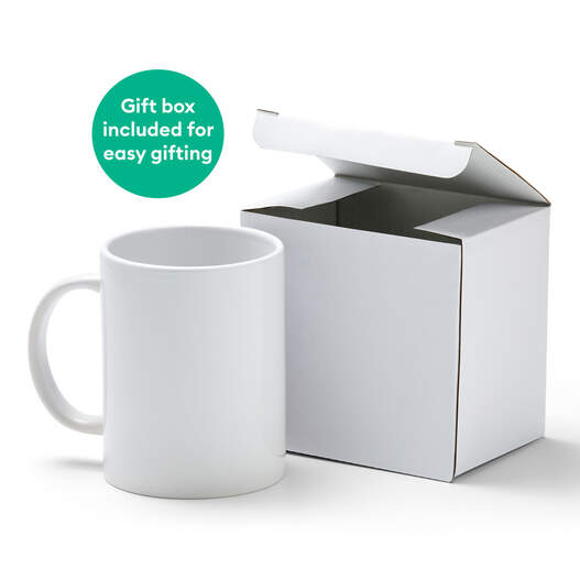 Ceramic Mug Blank, White - 15 oz/440 ml (2 ct)