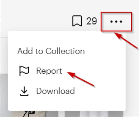 Design Space Report menu